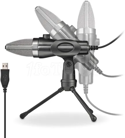 Photo de Microphone sur pied NGS MS120 USB (Noir)