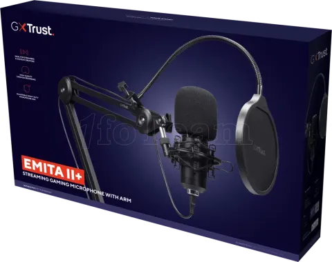 Photo de Microphone sur pied Trust GXT 270 Emita II+ (Noir)