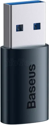 Photo de Mini Adaptateur Baseus Ingenuity USB-A 3.1 Vers USB-C OTG (Noir)
