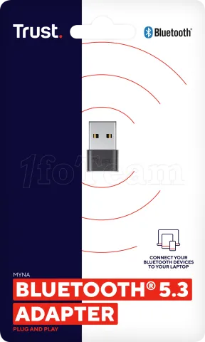 Photo de Mini Adaptateur Trust Myna USB BlueTooth 5.3
