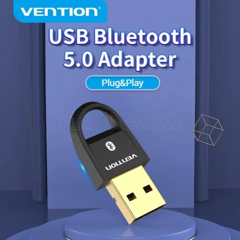 Photo de Mini Adaptateur Vention USB BlueTooth 5.0 (Noir)