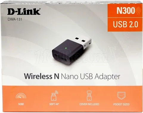 Photo de Mini Carte réseau USB WiFi D-Link DWA-131 (300N)