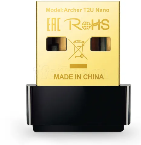 Photo de Mini Carte Réseau USB WiFi TP-Link Archer T2U Nano (AC600)