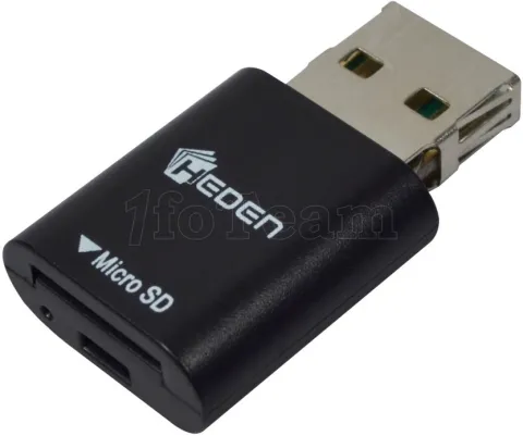 Photo de Mini lecteur de Cartes Externe Heden Micro-SD USB 2.0 (Noir)