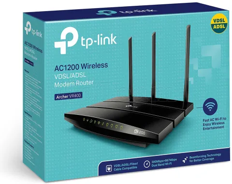 Photo de Modem Routeur ADSL2+ TP-Link Archer VR400 (AC1200)