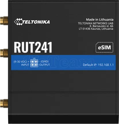 Photo de Modem Routeur industriel Wifi 4G Teltonika RUT241 (Noir)