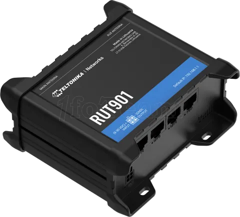 Photo de Modem Routeur industriel Wifi Dual SIM 4G Teltonika RUT901 (Noir)