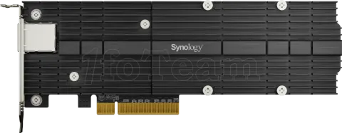 Photo de Module combiné réseau RJ45 10GbE + SSD M.2 Synology E10M20-T1 (Noir)