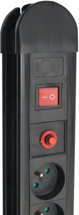 Photo de Multiprise 10 prises Maclean MCE10 + Interrupteurs 1,50m (Noir)