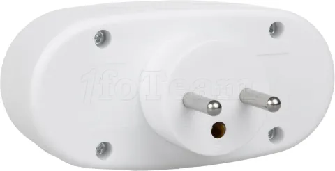 Photo de Multiprise 2 ports Maclean MCE337 + Interrupteur (Blanc)