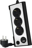 Photo de Multiprise 3 prises Nanocable + 1x USB-A et 1x USB-C 1.5m