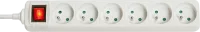 Photo de Multiprise 6 prises Lindy + Interrupteur 1.40m (Blanc)