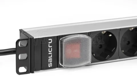 Photo de Multiprise Salicru SPS 8F PDU - 8 prises Shuko + Interrupteur 1,5m (Prise IEC C13)