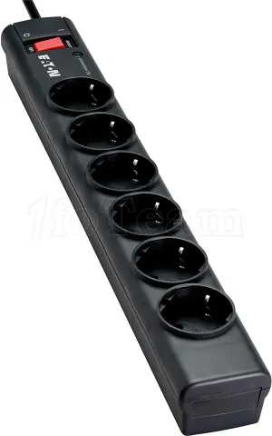 Photo de Multiprise Surtension Eaton Protection Strip 6 prises (Noir)