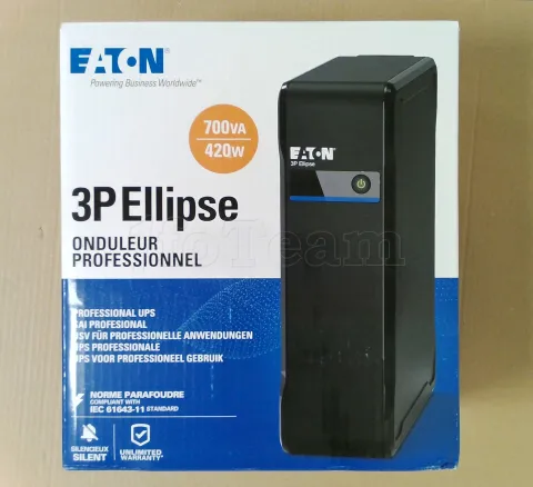 Photo de Onduleur Eaton 3P Ellipse - 700VA (Prises FR) - SN G179T17C51 - ID 224745