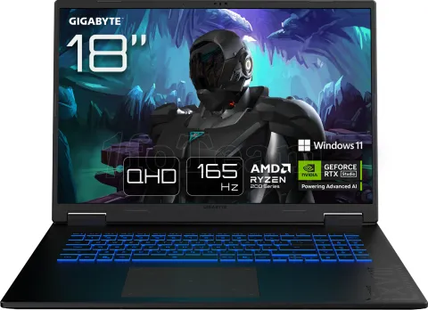 Photo de Ordinateur Portable Gigabyte Gaming A18 3VHK3FRC64SH (18") Win11 Pro
