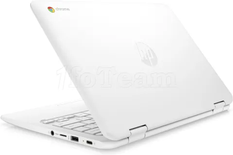 Photo de Ordinateur Portable HP Chromebook X360 11-AE100NF (11" tactile) (Blanc)
