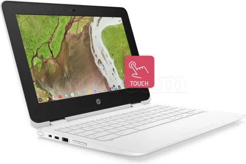 Photo de Ordinateur Portable HP Chromebook X360 11-AE100NF (11" tactile) (Blanc)