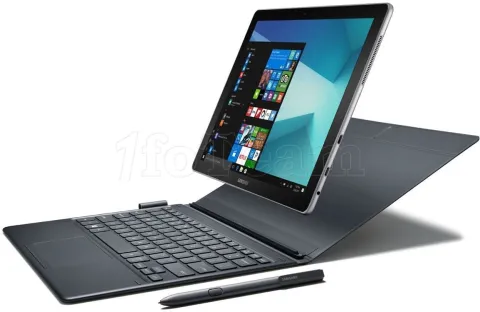 Photo de Ordinateur Portable Samsung Galaxy Book GALTB720A 12" (Noir/Argent)