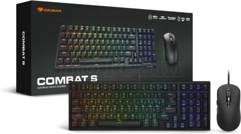 Photo de Pack 2en1 (Clavier/Souris) Cougar Combat S RGB (Noir)