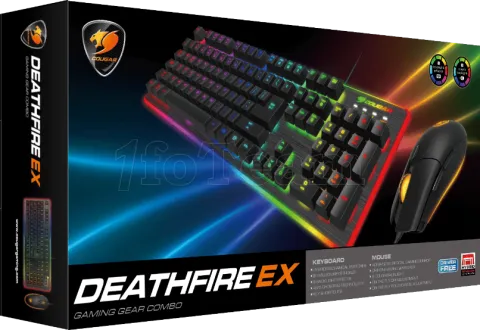 Photo de Pack 2en1 (Clavier/Souris) Cougar DeathFire EX RGB (Noir)