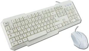 Photo de Pack 2en1 (Clavier/Souris) MCL Samar ACK-2012/B (Blanc)