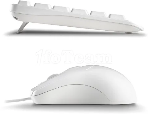 Photo de Pack 2en1 (Clavier/Souris) NGS Cocoa (Blanc)