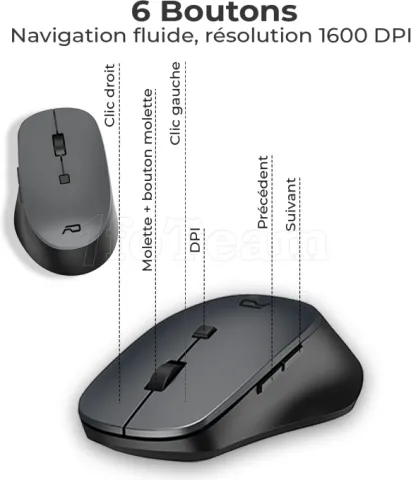 Photo de Pack 2en1 (Clavier/Souris) sans fil Advance X-Type (Noir)