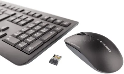 Photo de Pack 2en1 (Clavier/Souris) sans fil Cherry DW 3000 (Noir)