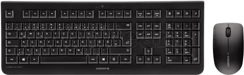 Photo de Pack 2en1 (Clavier/Souris) sans fil Cherry DW 3000 (Noir)