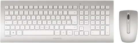 Photo de Pack 2en1 (Clavier/Souris) sans fil Cherry DW-8000 (Argent)