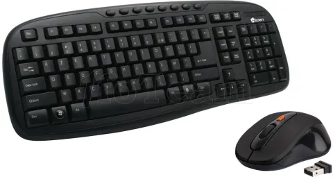 Photo de Pack 2en1 (Clavier/Souris) sans fil Heden KPC60WIFCA (Noir)