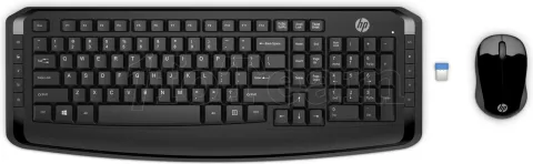 Photo de Pack 2en1 (Clavier/Souris) sans fil HP 300 (Noir)