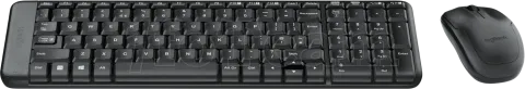 Photo de Pack 2en1 (Clavier/Souris) sans fil Logitech MK220 (Noir)