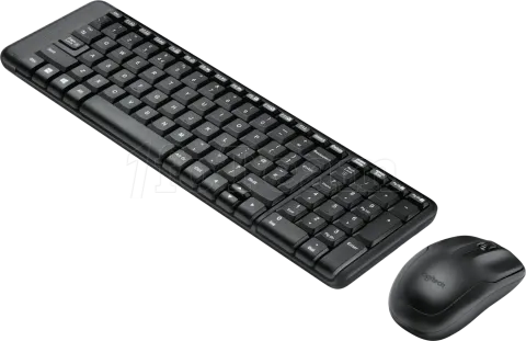 Photo de Pack 2en1 (Clavier/Souris) sans fil Logitech MK220 (Noir)