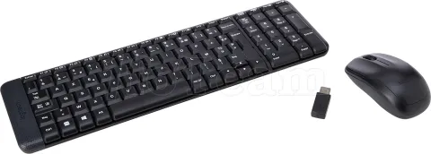 Photo de Pack 2en1 (Clavier/Souris) sans fil Logitech MK220 (Noir)