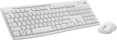 Photo de Pack 2en1 (Clavier/Souris) sans fil Logitech MK295 (Blanc)