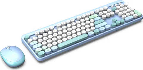 Photo de Pack 2en1 (Clavier/Souris) sans fil Mobility Lab Pure Color (Bleu)