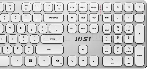 Photo de Pack 2en1 (Clavier/Souris) sans fil MSI Forge K210 Wireless Combo (Blanc)