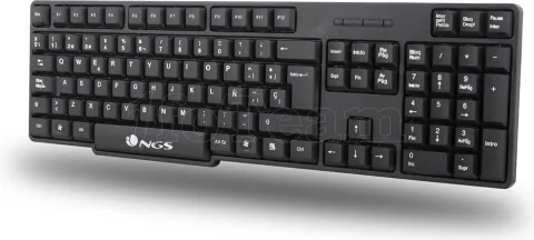 Photo de Pack 2en1 (Clavier/Souris) sans fil NGS Euphoria (Noir)