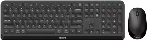 Photo de Pack 2en1 (Clavier/Souris) sans fil Philips Duo 4000-19 (Noir)