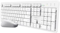 Photo de Pack 2en1 (Clavier/Souris) sans fil Trust Ody II (Blanc)
