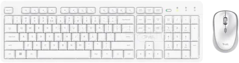 Photo de Pack 2en1 (Clavier/Souris) sans fil Trust Ody II (Blanc)