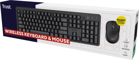 Photo de Pack 2en1 (Clavier/Souris) sans fil Trust Ody II (Noir)