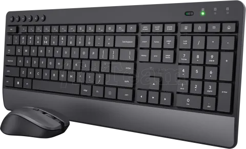 Photo de Pack 2en1 (Clavier/Souris) sans fil Trust Trezo (Noir)
