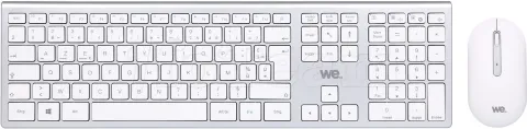 Photo de Pack 2en1 (Clavier/Souris) sans fil We (Gris/Blanc)