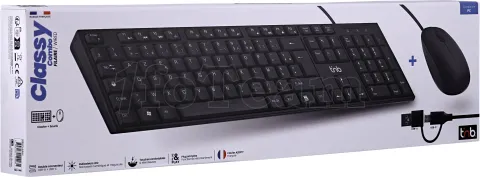 Photo de Pack 2en1 (Clavier/Souris) T'nB Classy (Noir)