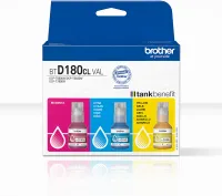 Photo de Pack 3 cartouches d'encre Brother BTD180CLVAL (Couleurs)