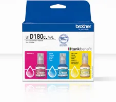 Photo de Pack 3 cartouches d'encre Brother BTD180CLVAL (Couleurs)