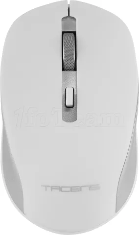 Photo de Pack 3en1 (Clavier/Souris/Tapis) Tacens Zenith (Blanc/Gris)